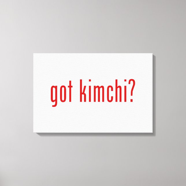 Lienzo ¿tienes kimchi? (Anverso)