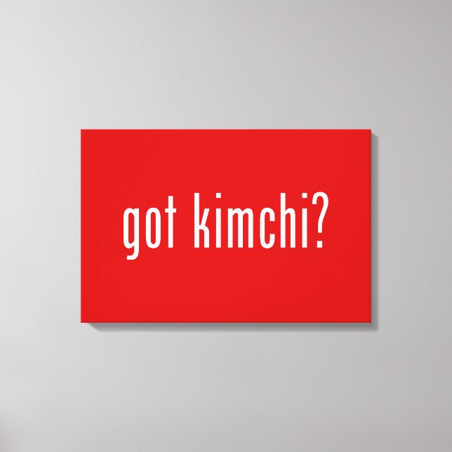 Lienzo ¿tienes kimchi? (Anverso)
