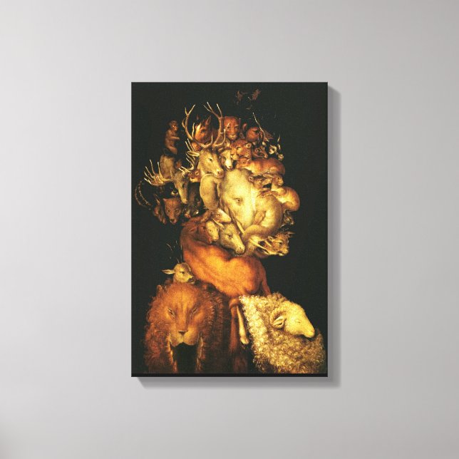 LIENZO TIERRA / ALLEGORIO CON ANIMALES SALVAJES (Anverso)