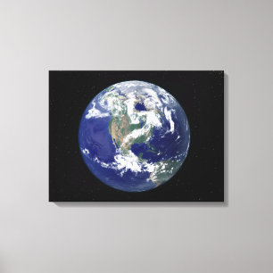 Lienzo Tierra completamente encendida centrada en