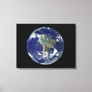 Lienzo Tierra completamente encendida centrada en