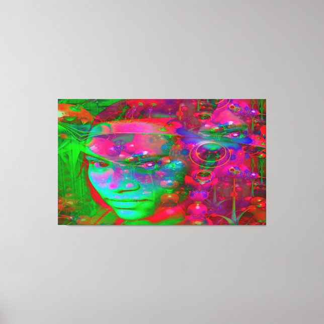 Lienzo Tierra de fantasía (Anverso)