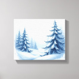 Lienzo Tierra de invierno de los navidades