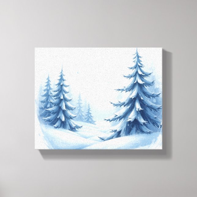 Lienzo Tierra de invierno de los navidades (Anverso)