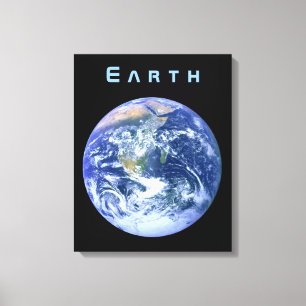 Lienzo Tierra desde el espacio