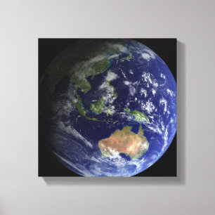 Lienzo Tierra llena del espacio que muestra Australia