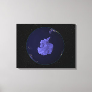 Lienzo Tierra llena en la noche que muestra las luces 7