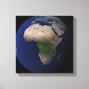 Lienzo Tierra llena que muestra África, Europa, y el Ea