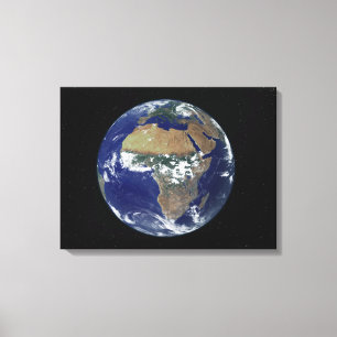 Lienzo Tierra llena que muestra África y Europa