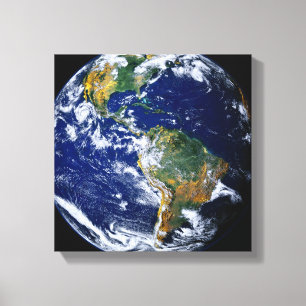 Lienzo Tierra llena que muestra las Américas