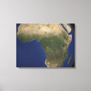 Lienzo Tierra que muestra cubierta vegetal sobre África