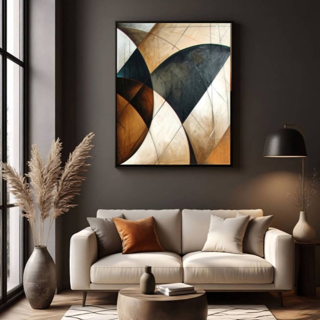 Lienzo Tierra Texturizada Geométrica Abstracta Moderna (Subido por el creador)