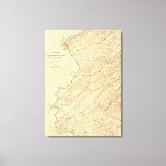 Lienzo Tierras altas de Nueva Jersey (Anverso)