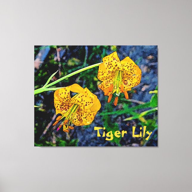 Lienzo Tiger Lily (Anverso)
