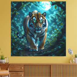 Lienzo  Tigerfamilie im Einklang der Natur