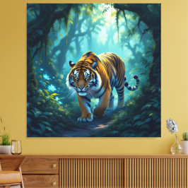 Lienzo  Tigerfamilie im Einklang der Natur