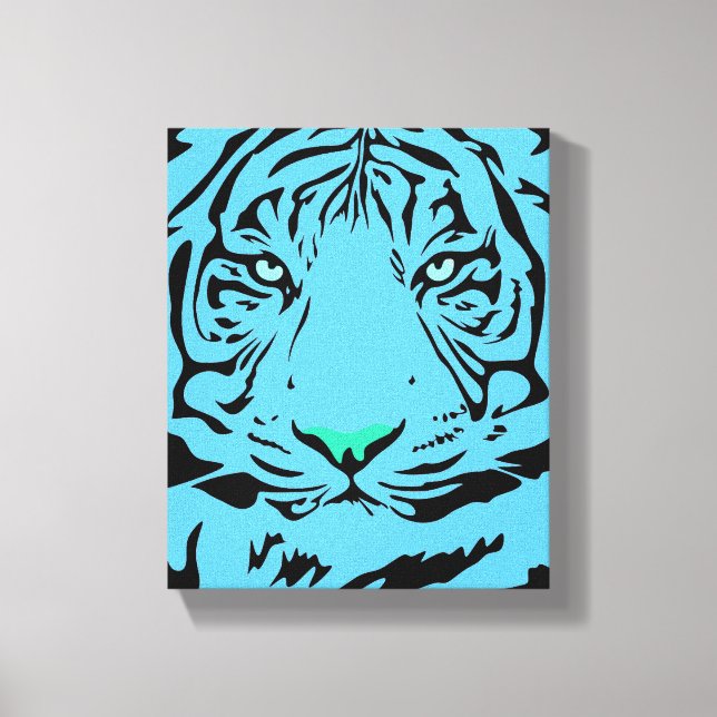 Lienzo Tigre azul (Anverso)