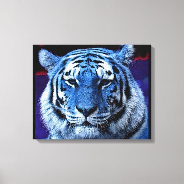 Lienzo Tigre azul (Anverso)