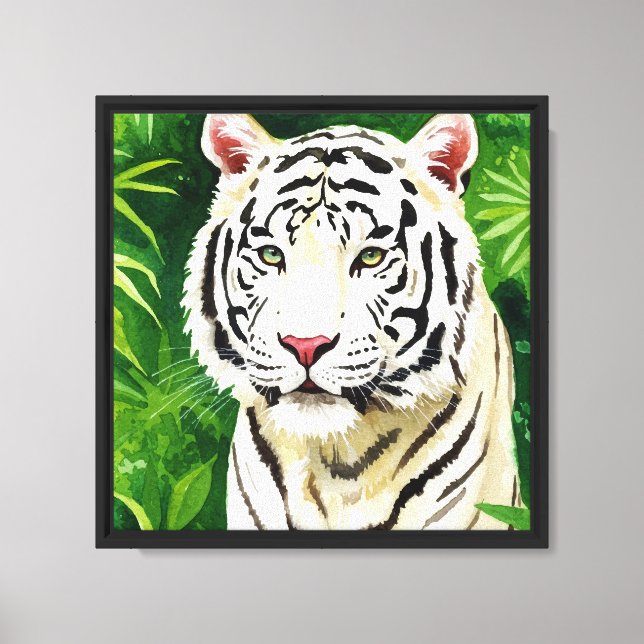 Lienzo Tigre blanco (Anverso)