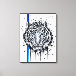 Lienzo Tigre blanco