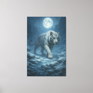 Lienzo Tigre Blanco Frost King – Majestuoso Guardián Hela