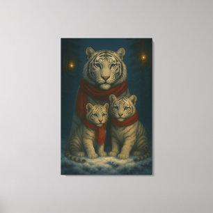 Lienzo Tigre Blanco – Guardián de la Luz – ManJiangHong A