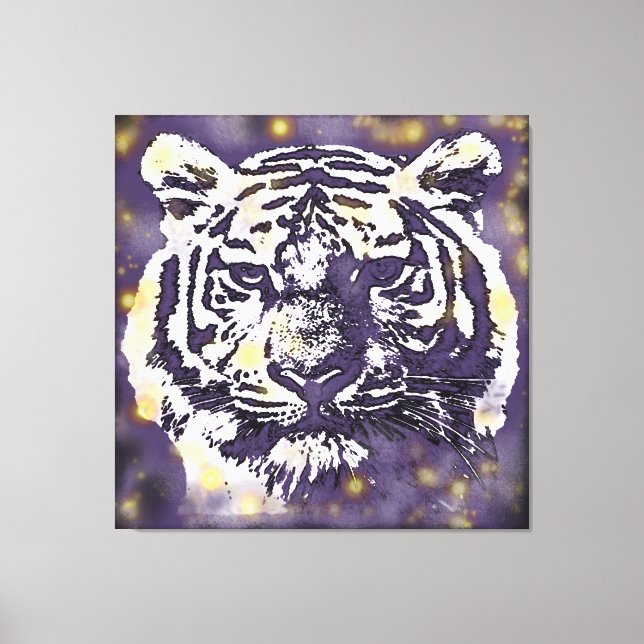 Lienzo Tigre cósmico (Anverso)