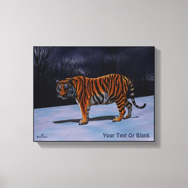 Lienzo Tigre de Siberia (Anverso)