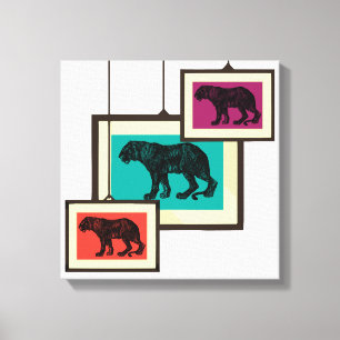 Lienzo Tigre de vintage