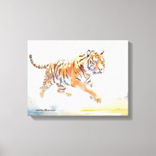 Lienzo Tigre en acción 3