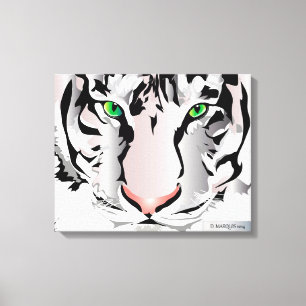 Lienzo TIGRE EN BLANCO-CANVAS 20 "x 16"