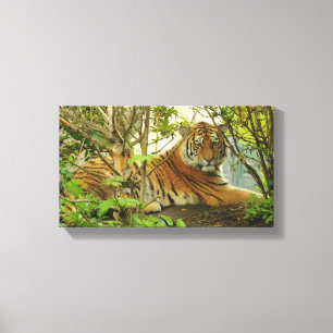Lienzo Tigre en el bosque