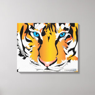 Lienzo TIGRE EN NARANJA CANVAS 20 "x 16"