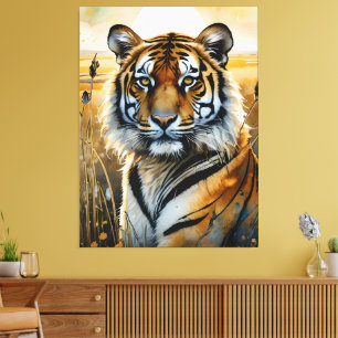Lienzo Tigre majestuoso