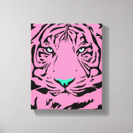 Lienzo Tigre rosa