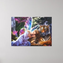 Lienzo Tigre y mariposa