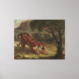 Lienzo Tigre Y Serpiente Eugene Delacroix Wall Art