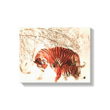 Tigres en la nieve