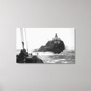 Lienzo Tillamook, faro de Oregon de la nave Photograp