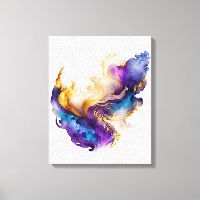 Lienzo Tinta abstracta (Anverso)