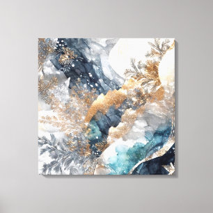 Lienzo Tinta de alcohol de invierno tela envuelta