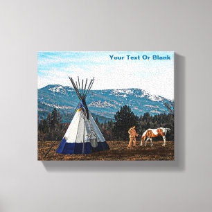 Lienzo Tipi - Campamento de Invierno