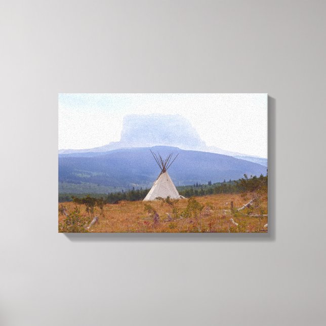 Lienzo Tipi, Montaña Principal, Montana (Anverso)