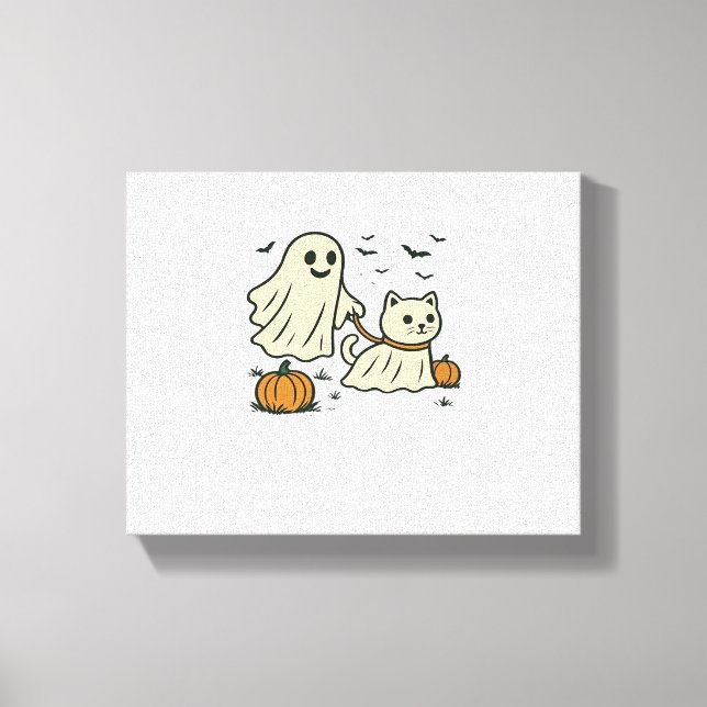 Lienzo Típico Ghost Ghost Ghost Cat Classic T-S (Anverso)