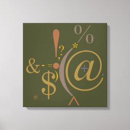 Lienzo Tipografía (composición abstracta)