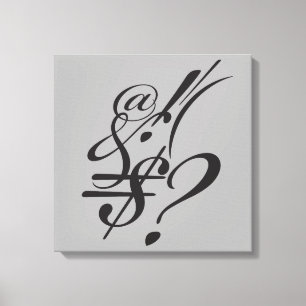 Lienzo Tipografía (composición abstracta)