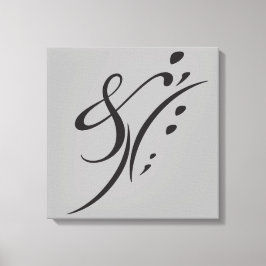 Lienzo Tipografía (composición abstracta)