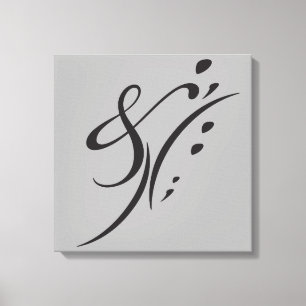 Lienzo Tipografía (composición abstracta)