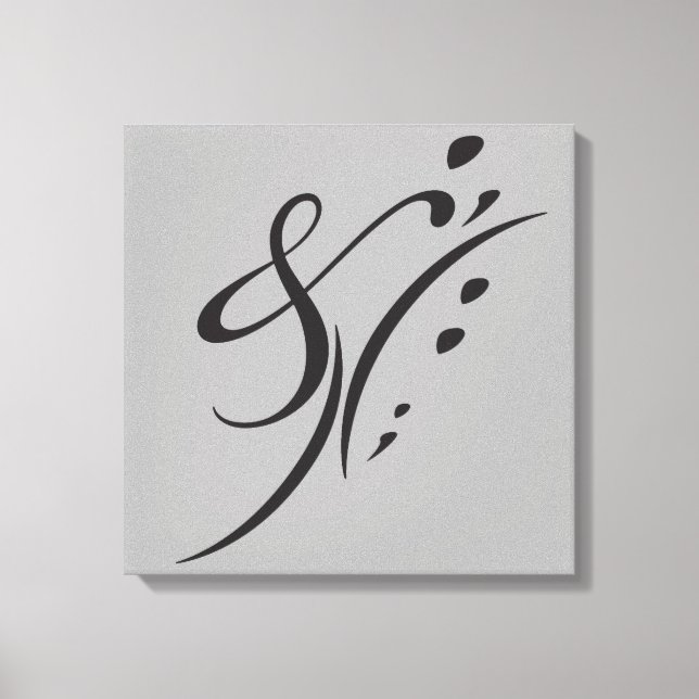 Lienzo Tipografía (composición abstracta) (Anverso)