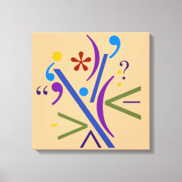 Lienzo Tipografía (composición abstracta)